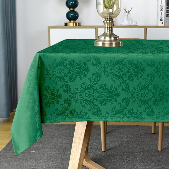 SASTYBALE Rectangle Jacquard Tablecloth, Damask Table Cloth SpillProof Wrinkle - Image 4