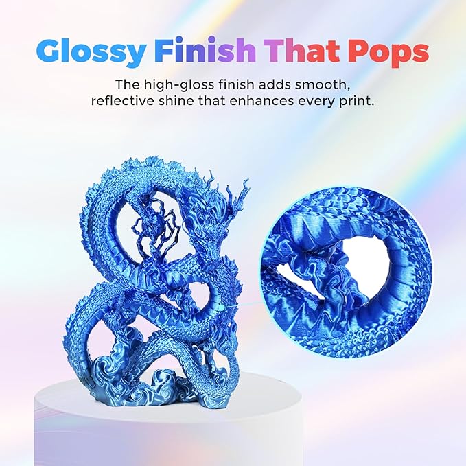FLASHFORGE Silk Dual Color Filament, Smooth Color-Changing 3D Printer Filament - Image 4