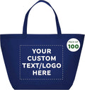 DISCOUNT PROMOS Custom Southern Style Grocery Tote Bags Set of 100 by DISCOUNTPROMOS