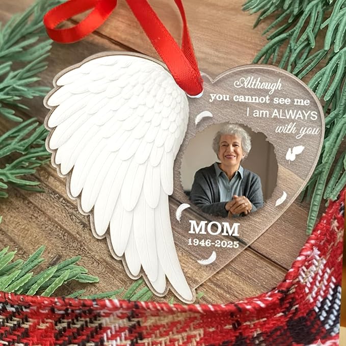Personalized Memorial Glass Ornament 2025 – I Am Always - Image 4