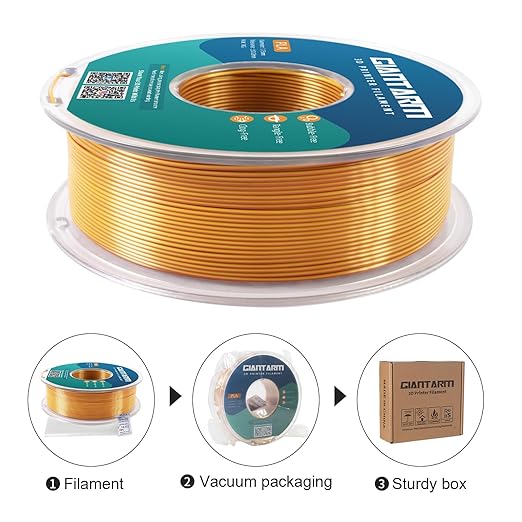 GIANTARM Dual Color PLA Filament, Silk PLA Filament 1.75mm +/-0.02mm, 1KG Spool - Image 5