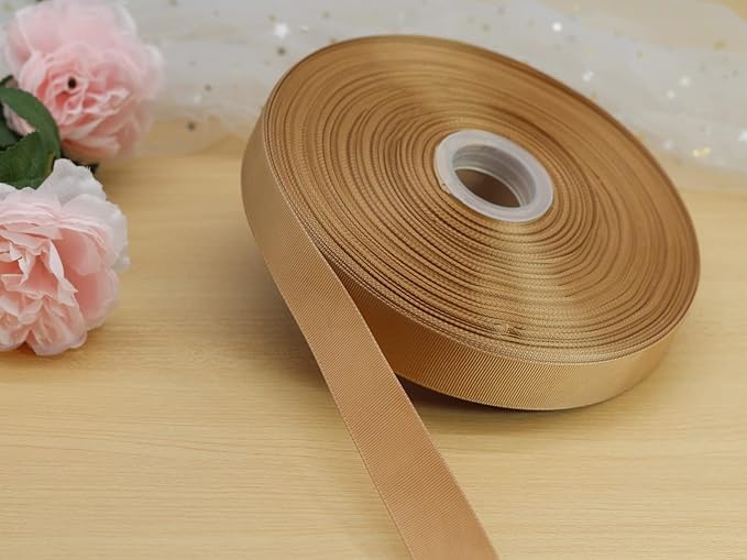 Jesep One Roll 100 Yards 1" Soild Grosgrain Ribbon Boutique Gift Wrapping - Image 2