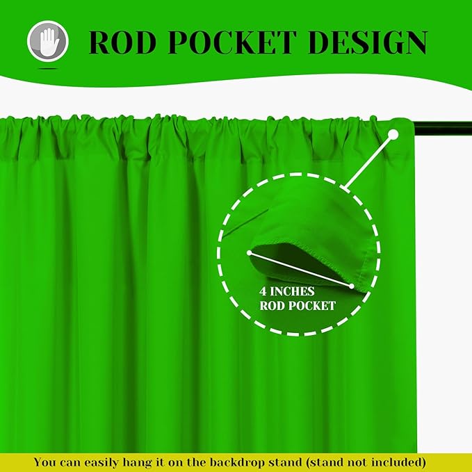 10ft x 8ft Green Screen Backdrop - Image 5