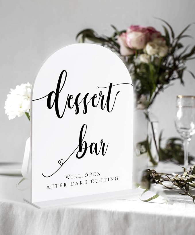 Dessert Bar Sign, Dessert Table Decor, Wedding Reception Decorations, Bridal - Image 3