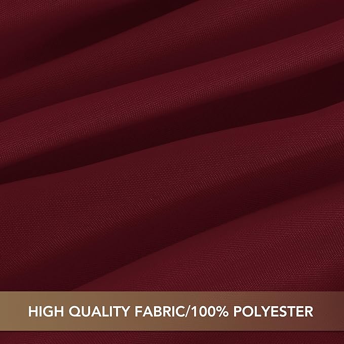sancua Square Tablecloths 54x54 Inch Burgundy, 2 Pack - Image 6