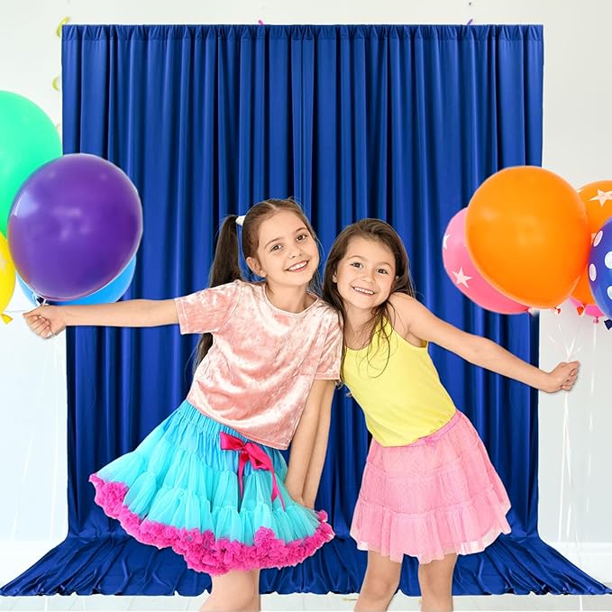 10ft x 10ft Blue Backdrop Curtains - Image 6