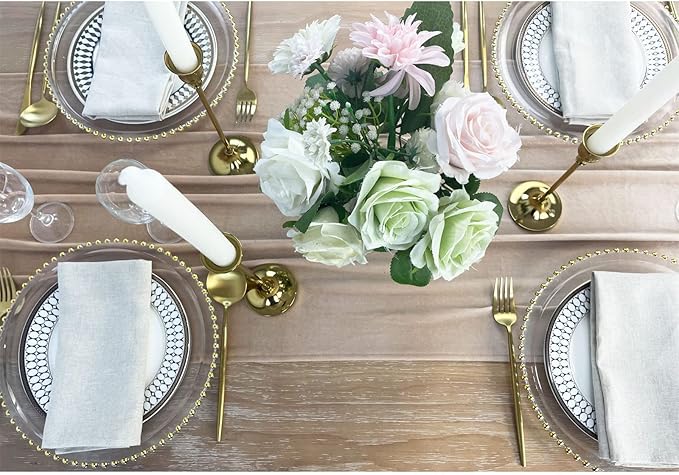 Luxurious Velvet Table Runner, 10ft Wedding Reception Decorations, 20x120inch - Image 4