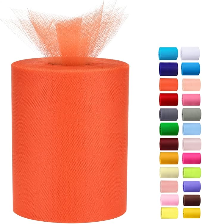 Tulle Rolls 6” by 100 Yards Tulle Roll Spool Fabric by Miegecha