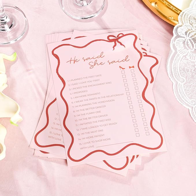 DEEKA 30 PCS Bridal Shower Games Card - Image 3