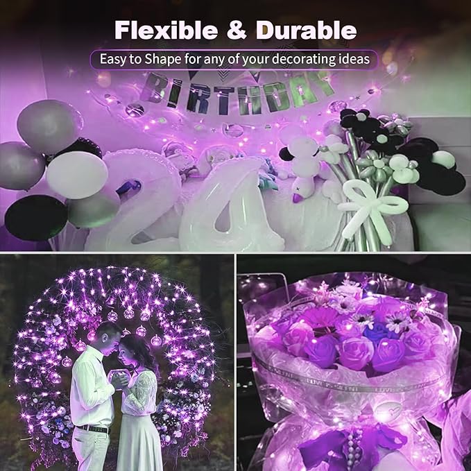 20 Pack LED Fairy Lights Battery Operated, 3 Features Blinking Slowly Blinking - Image 3