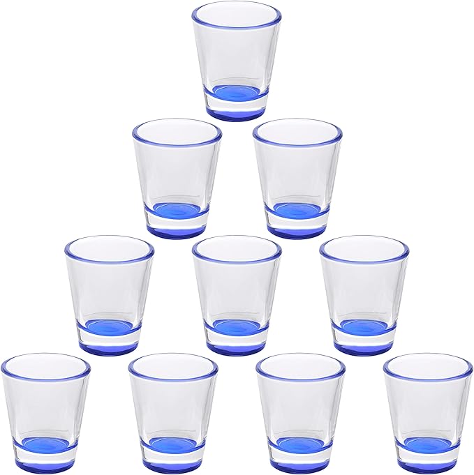 DISCOUNT PROMOS Shot Glasses Set 1.75 oz. Set of 10 Bulk Pack, Wedding Favor by DISCOUNTPROMOS