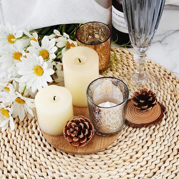 Silver Mercury Glass Tea Light Holders Set of 36 - Image 3