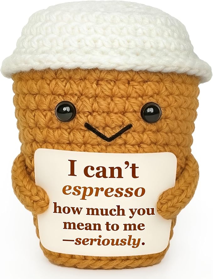 Coffee Lover Gift for Women Men, Cute Brithday Gifts for Boyfriend Girlfriend by Krinisou