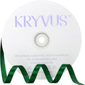 Green Satin Ribbon 3/8 inch X Continuous 100 Yards, Single Face Polyester by Kryvusribbon