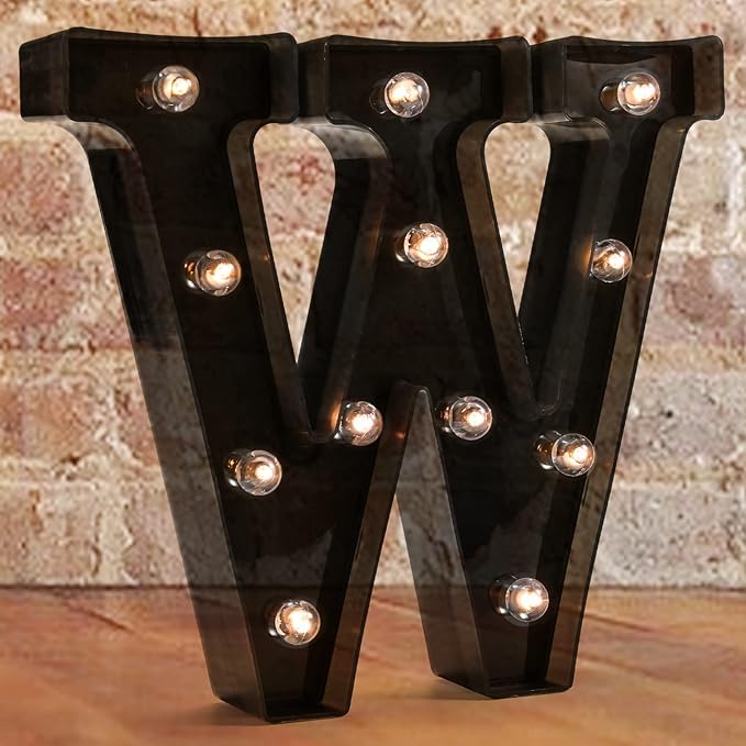 Decorative LED Illuminated Letter Marquee Sign by Pooqla