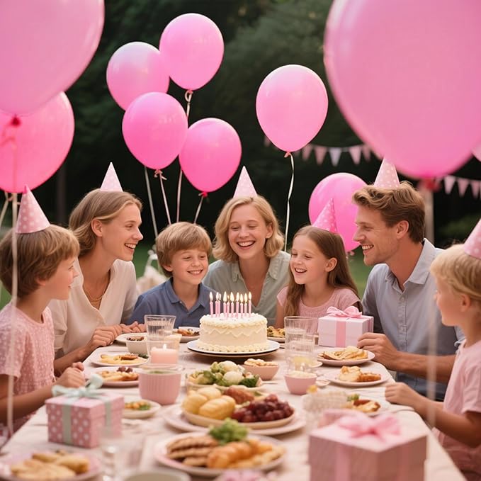 KAWKALSH Pink Balloon 12 Inch - Image 4