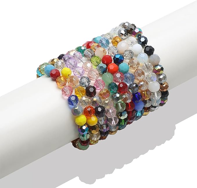 100PCS 8MM Crystal Glass Beads - Image 5