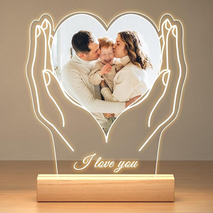 Custom Picture Frame with Photos, Customized Acrylic Plaque Photo Frames with by Jkolalin