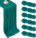6 Pack Turquoise Cheesecloth Table Runner 10ft Boho Gauze Fabric Cheese Cloth by Pepmily