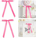 50 PCs Hot Pink Bow 5 Inch Long Tail Bows by LiBongTa