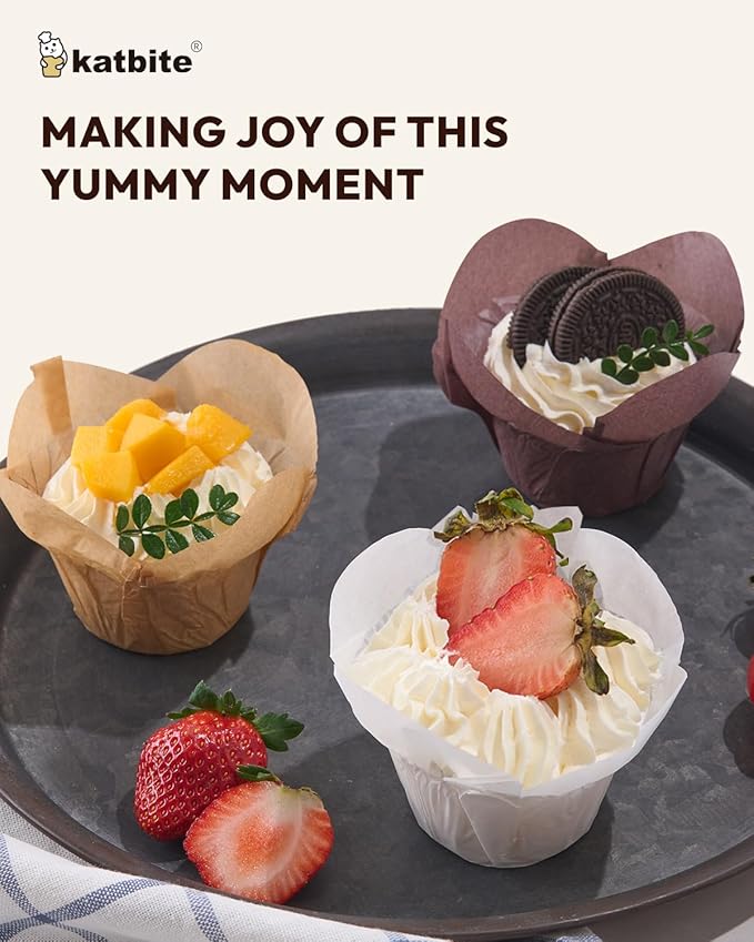 Lotus Tulip Cupcake Liners 200pcs - Image 7
