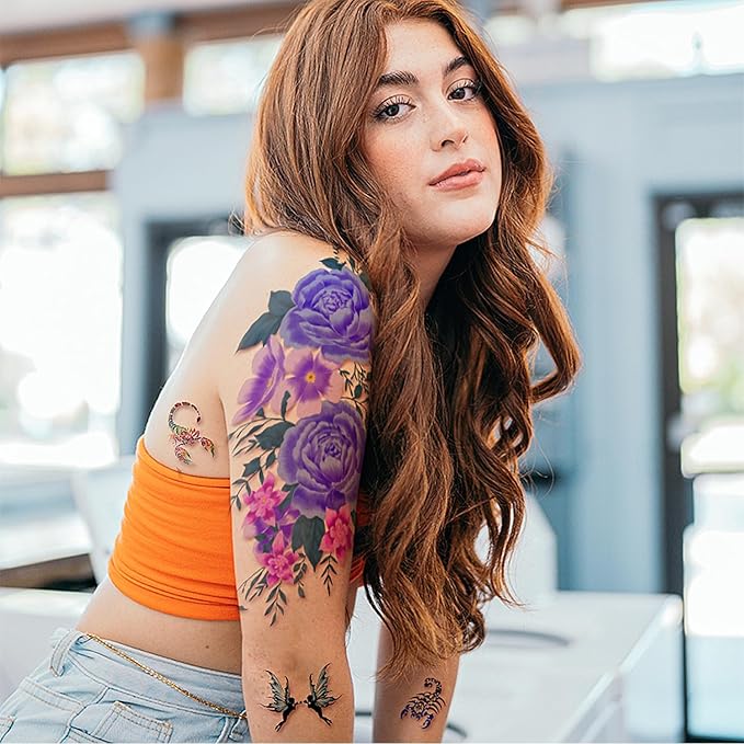Yazhiji 49 Sheets Temporary Tattoos - Image 9