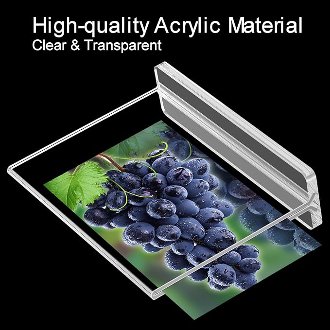 BlueValley Clear Plastic Flyer Sign Holder 8.5 x 11 Standing, Horizontal Table - Image 4