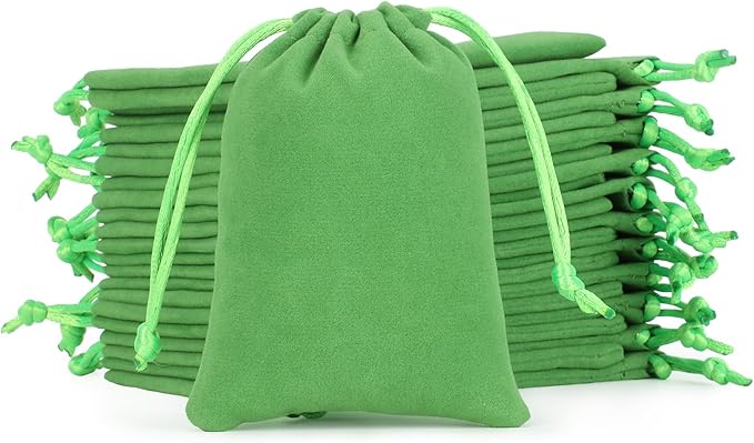 Velvet Drawstring Jewelry Bag, 3x4 Dice Bag, Or Wrapping Halloween Party Favors by Tapleap