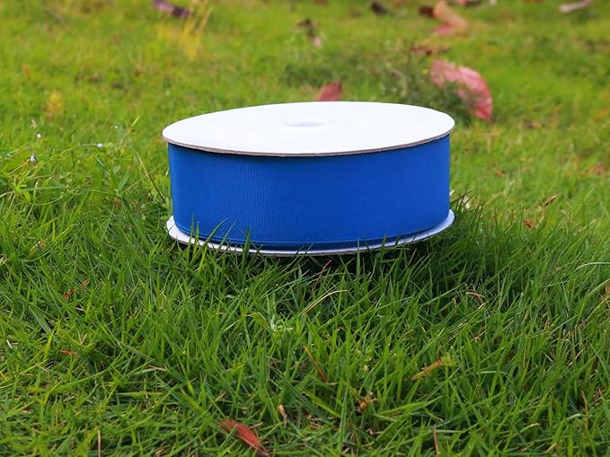 One Roll 50 Yards Soild Navy Blue Grosgrain Ribbon 1 1/2 inch Flower Bouquets - Image 5