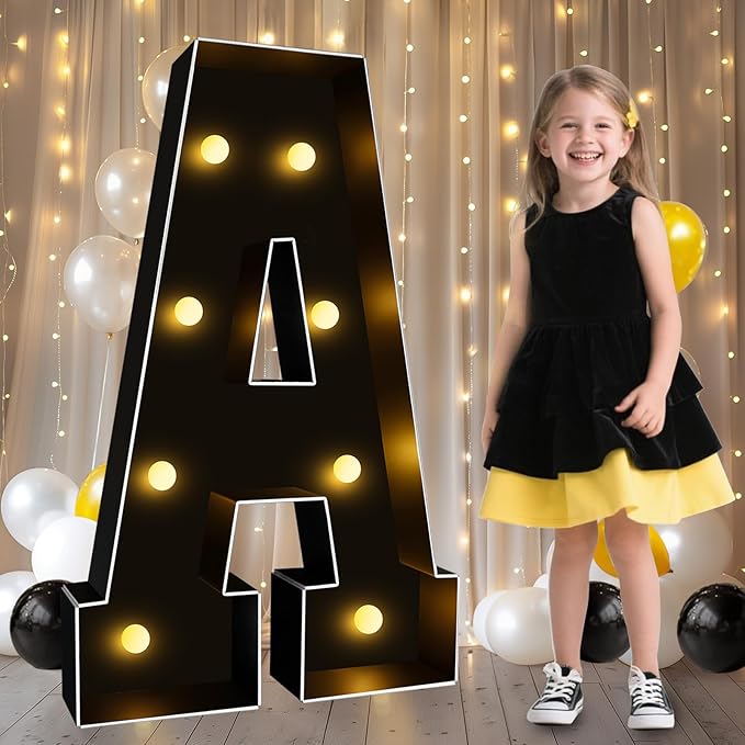 Pooqla 3FT Marquee Light Up Letters, Giant Mosaic Letter by Pooqla