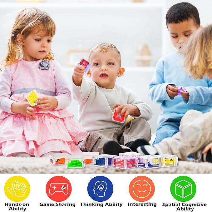 GOLDGE 24 Pcs Balance IQ Maze Game Toy Set - Image 5