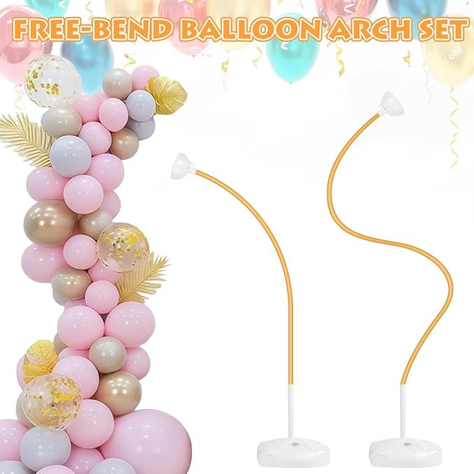 Balloon Arch Stand Kit 8.2ft and 5ft, Heavy Duty Base - Image 6