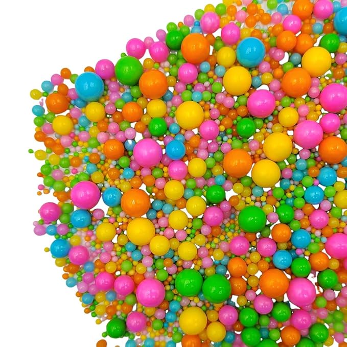 Edible Pearl Sugar Sprinkles Rainbow Candy Mixing Size Baking Edible Cake - Image 4