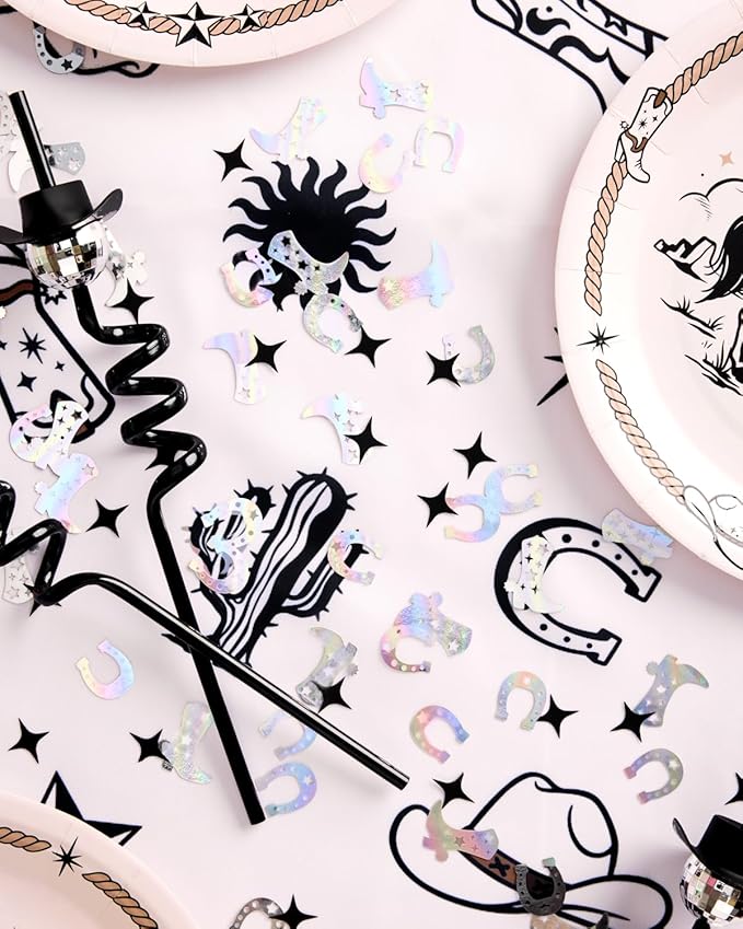 xo, Fetti Black + Iridescent Western Confetti - Image 5
