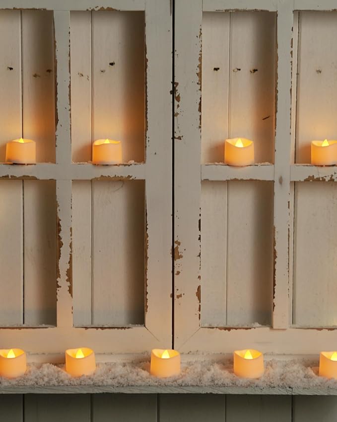 Homemory 48-Pack Novelty Flickering Flameless Tea Lights Candles, 200+Hours - Image 8
