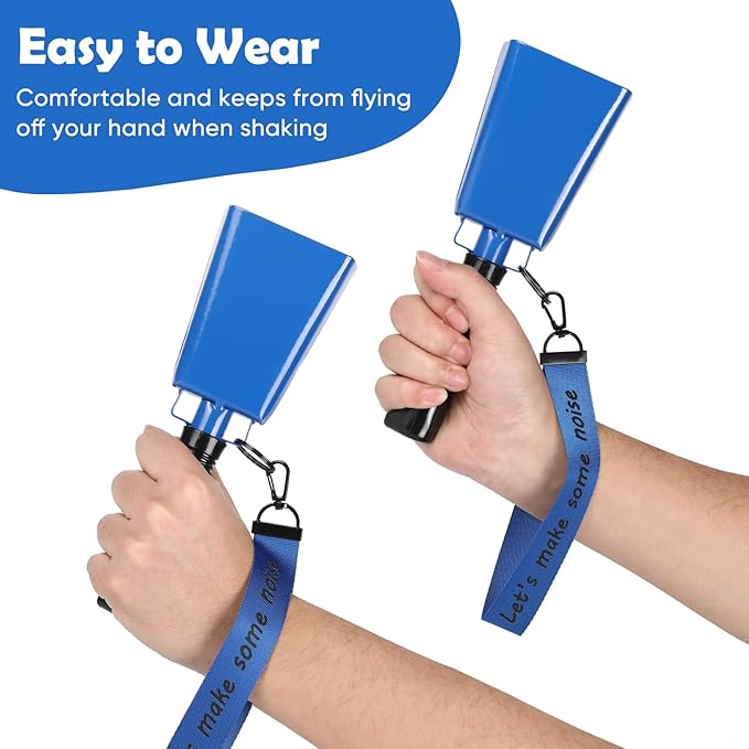 Cow Bells Noise Makers with Handle: Cowbells Hand Percussion - Image 4