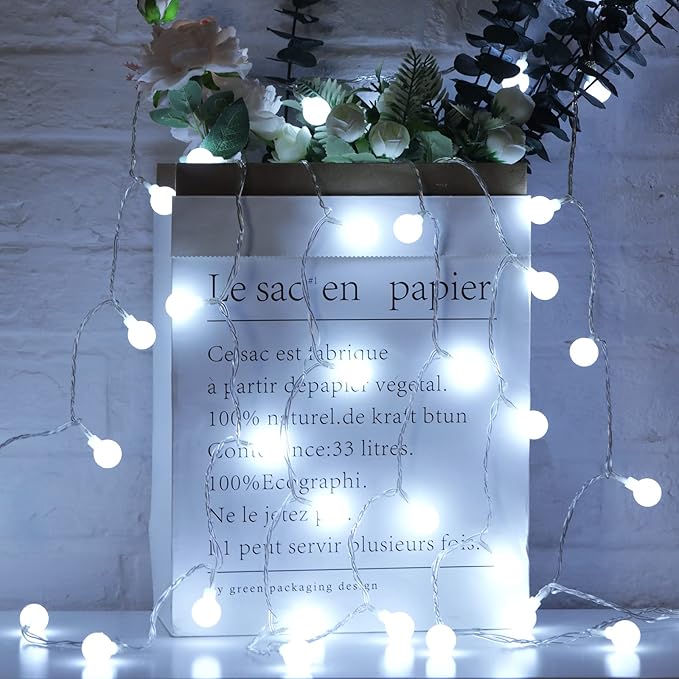 Minetom 66 Feet 200 Led Globe Ball String Lights - Image 2
