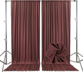 10ft x 10ft Red Brown Backdrop Curtains by Tisspoms