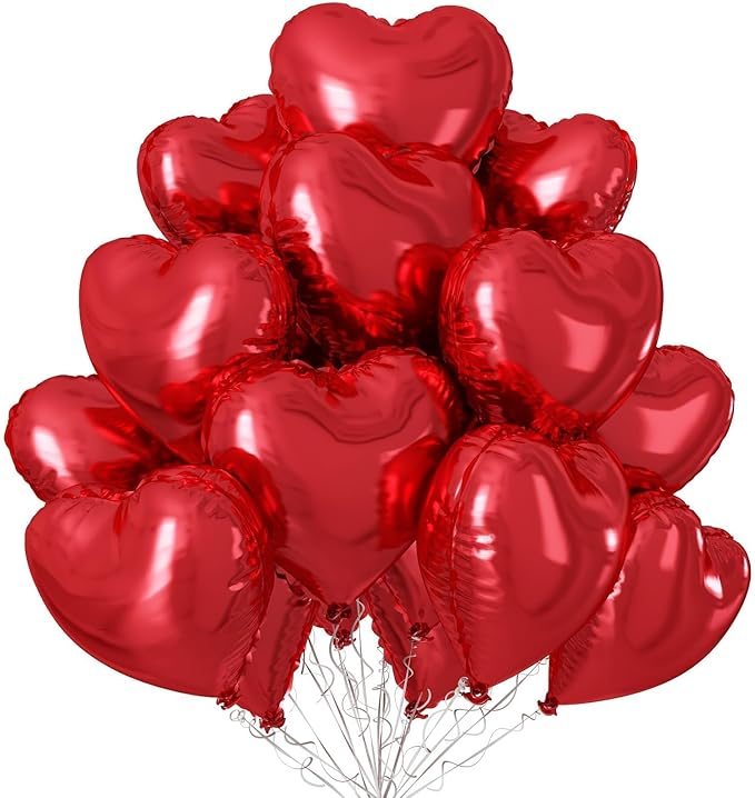 Red Heart Balloons by Sowide