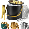 Ice Bucket, Ice Bucket with Silicone Sealing Ring Double-Wall Vacuum Insulation by Unknown