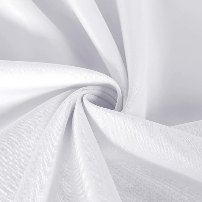 sancua 2 Pack White Tablecloth 54 x 54 Inch, Stain and Wrinkle Resistant Square - Image 5