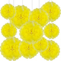 Tissue Paper Pom Poms, Light Yellow Tissue Paper Flowers, Hanging Flower Balls by Tisspoms