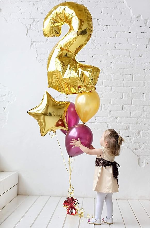 ROYALHOUSE Metallic Plastic Wrapped Balloon Weights - Image 2