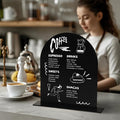 UNIQOOO 10 Set Black Acrylic Arch Table Sign by UNIQOOO