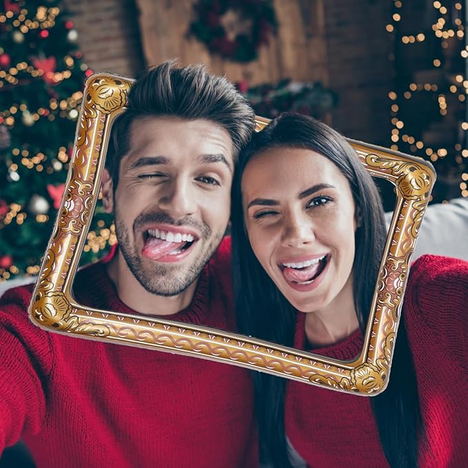 TENDYCOCO 1Pc Inflatable Frame Beautiful Selfie Picture Frame Chic Photo Booth - Image 7