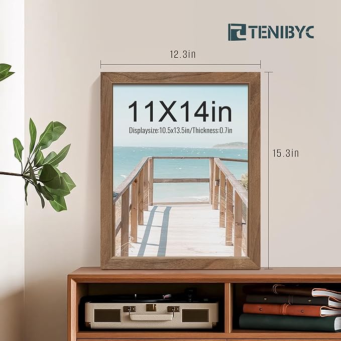 11x14 Picture Frame Walnut - Image 2