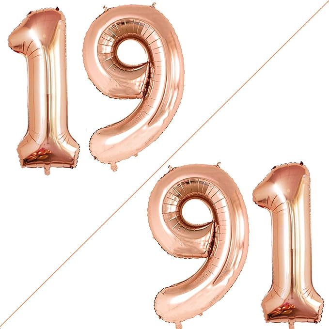 GOER Number 19 Balloons for 19th Birthday Sweet 19 Party Decorations, 42 Inch by GOER