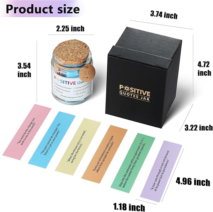 Positive Jar with 90 Positive Quotes Graduation Gifts - Image 2