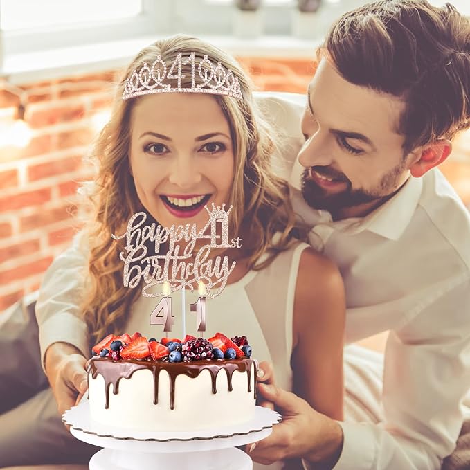 41 Birthday Decorations for Women Including Birthday Sash, Crown/Tiara - Image 2