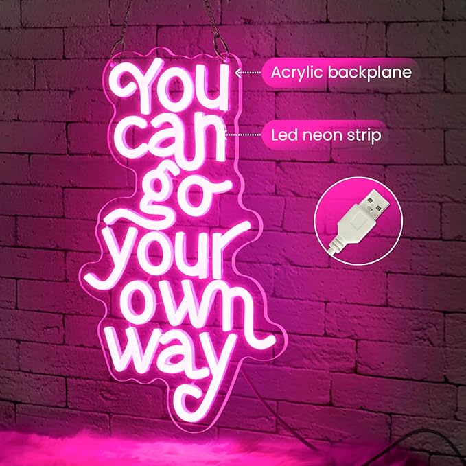 You Can Go Your Own Way Neon Sign, Neon Signs - Image 2